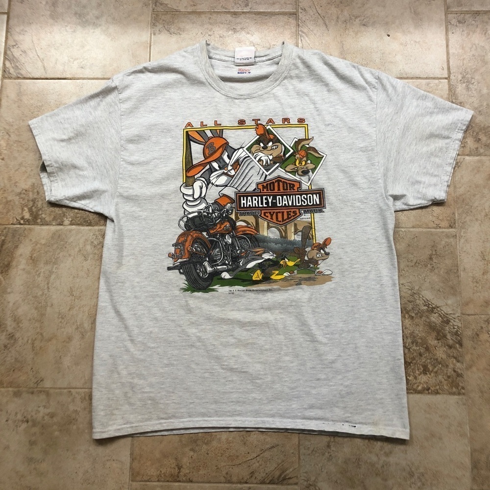 Harley Davidson Looney Tunes All-Star Baseball Shirt 2012